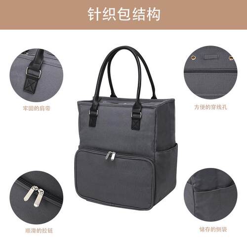 线钩针收纳毛帆便携多功能手提式大YLB系列容量拉链包布勾针棒包