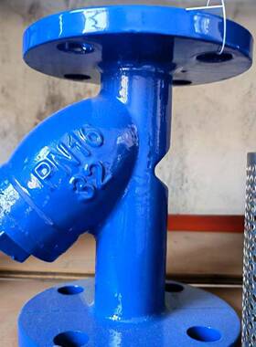 法兰y型G铁过滤器L水41H-16Q球铁铸法BUL兰过滤器污管道除污过滤