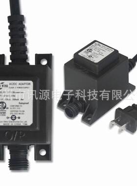 厂家直销防水变压器插墙式电源 LED驱动电子变电器美规防水变压器