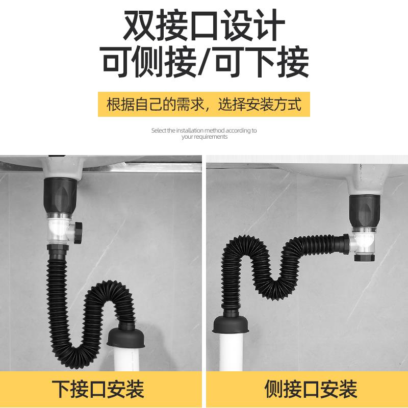下水管排水防臭通用面盆