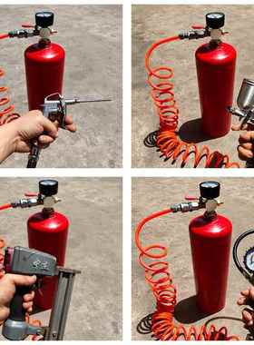 小型储罐小巧便携可户使用可充气压外小储FPF高气罐轮气胎打气吹