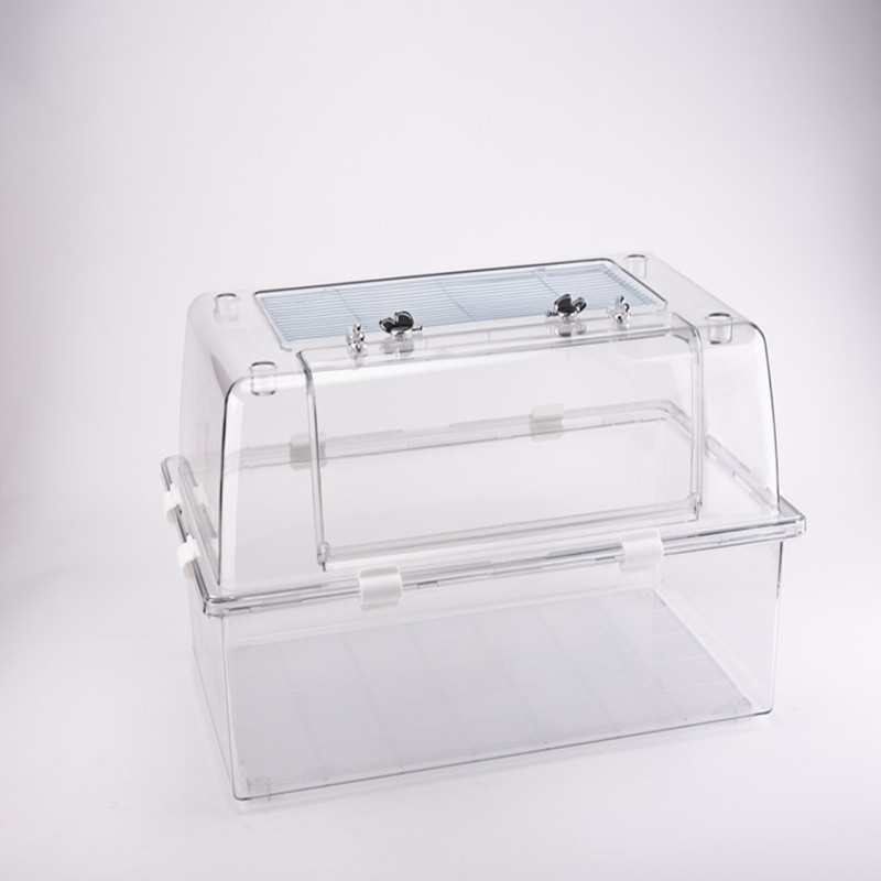 天蝎座仓鼠熊宠金丝果然60力透明仓鼠饲养笼全透明笼亚克笼基础