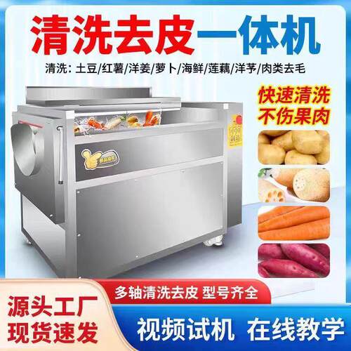 果蔬清洗去皮机商用全自动土豆红薯芋头生蚝生姜清洗机