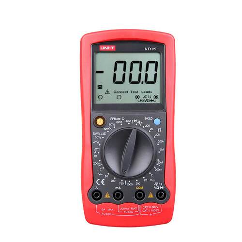 万用表UT105/UT107/UT108汽车维修专用表数字多用表大屏幕