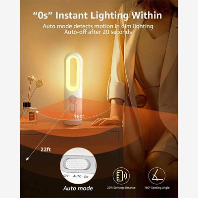 LED Motion Sensor Night Light 2 in 1 Portable Flashlight wit