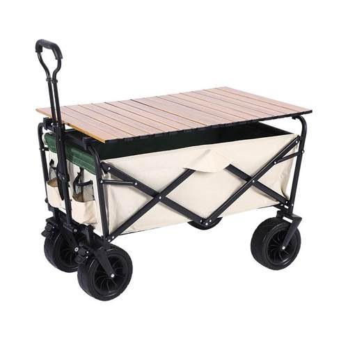 户外露营摆摊营地车可折叠便捷收纳小推车大容量多功能旅行小拖车