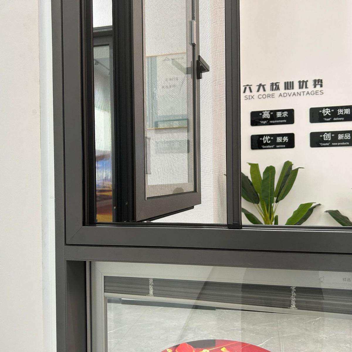 纱窗左右拉式家用隐形室内隐藏卷筒可拆洗推拉纱窗网防蚊隐形防盗