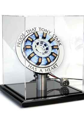 高档MAND钢D铁侠反应堆舟合金模方型心脏炉胸灯IY手办玩具圣诞节