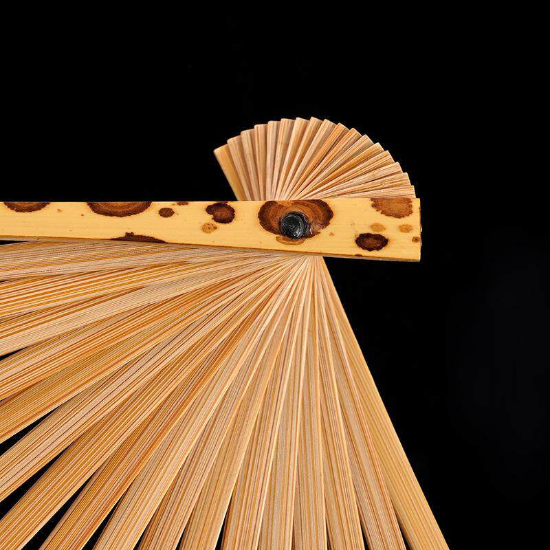 梅妃95寸斑竹折扇湘妃竹文玩扇子苏工扇面宣纸折扇