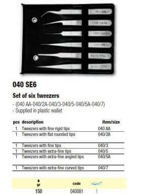 [含税]USAG4乌沙克/6支装镊子装0CUT套0SE6