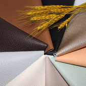 GRS1.4荔枝纹再生皮革无溶剂皮料可提供TC含牛皮成分彩色牛纤皮革