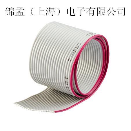 灰排线红边线间距1.27（可压2.54FC）76.5米/卷14P1.27丝