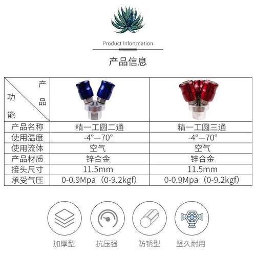 插精一工气动气管快接头c式自锁快SEIKG/精接小风炮气动压接头空