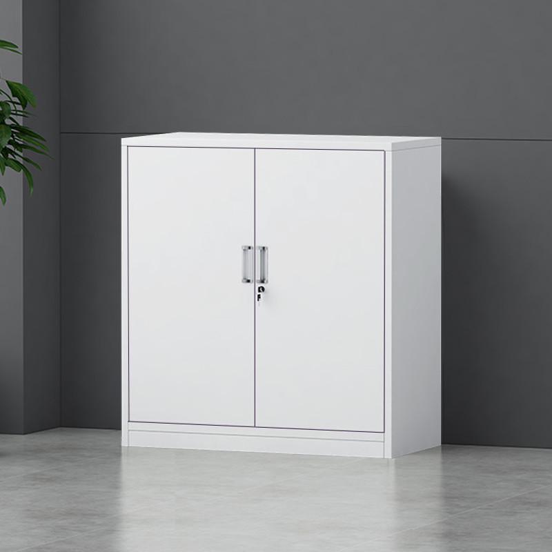 单节文件柜铁皮储物柜带锁档案资料抽屉柜批发分双下节对开柜