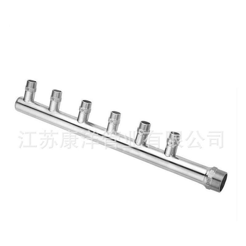 分水器拉拔孔加工单排双排水表立柱自来水分配器不锈钢分水器
