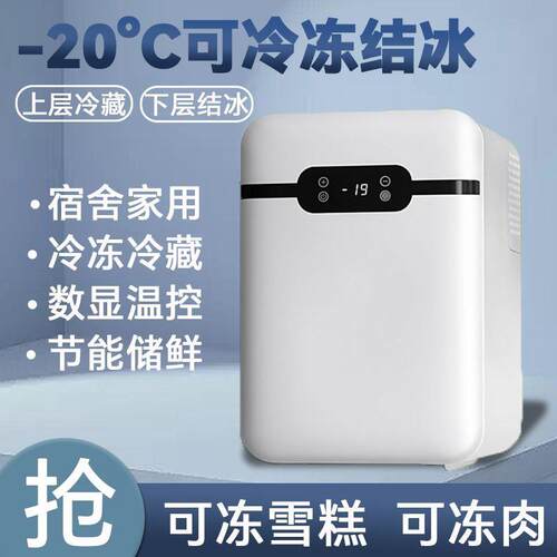 迷你冰箱小型速冻宿舍家用冷冻结冰一人小冰柜母乳专用车载冰箱