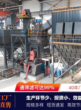 立式雷蒙磨粉机占地面积小节能能耗生产效率出料细度