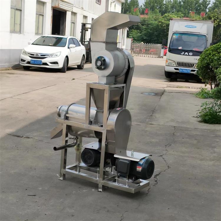 大型商用榨汁机 不锈钢大产量果蔬挤压收汁机 红薯芸豆破碎压榨机