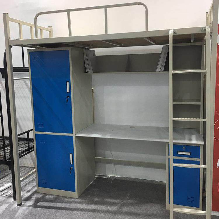 衣加001厚稳固书学校上床工下桌公寓床员宿舍带桌柜床上下铺高低
