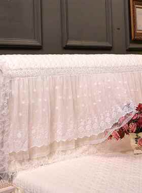 xyt202F76TS6T65新款刺绣防蕾丝公主风梦床罩套皮床板保护套罩头