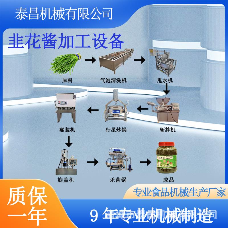 韭花酱生产流水线南洋辣椒酱加工设备青椒酱生产线香椿肉酱灌装线