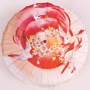 高档古风伞油纸神伞雨伞红色古伞风汉服流结苏伞日式 阴阳师乐缘神