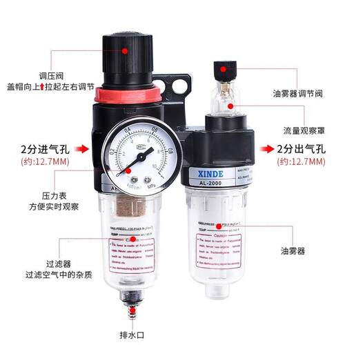 气源处理器气0动调0压阀BFC/AR/219AF/AFRC20减压阀油水分离器过