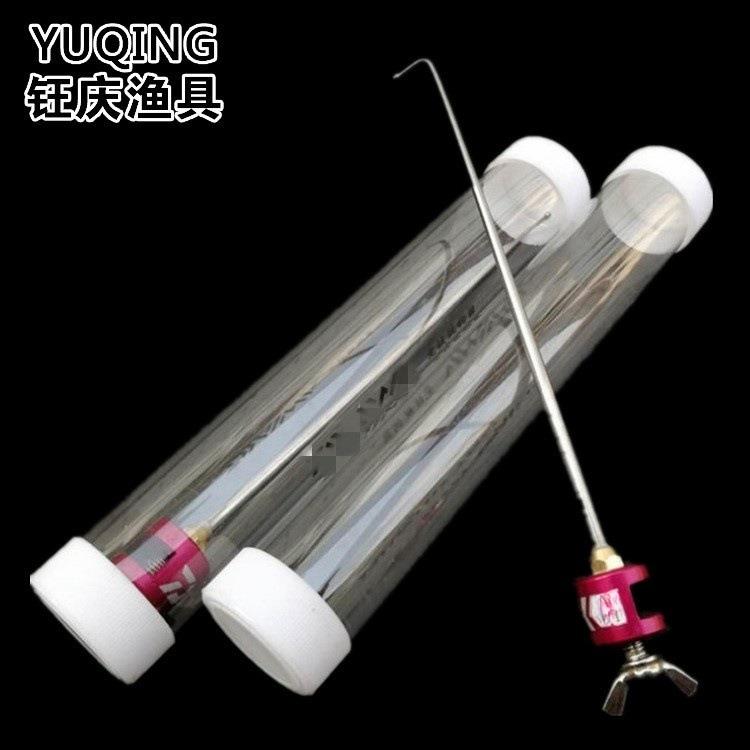 飞磕竞技挡针脱钩器塑料桶装不锈钢取鱼器摘钩器渔具配件钓鱼挡针