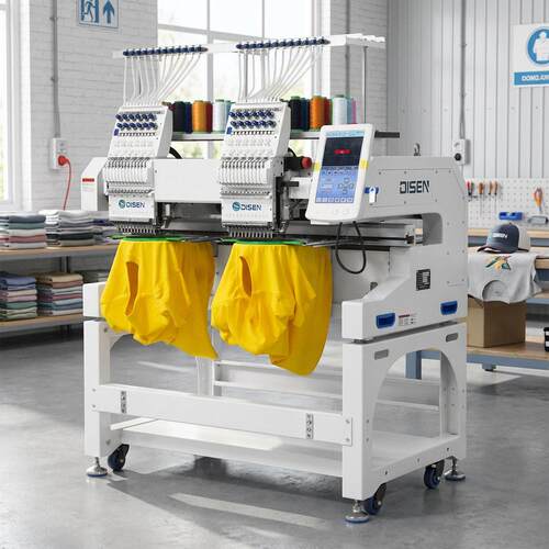 全新双头电脑绣花机computerized sewing and embroidery machine