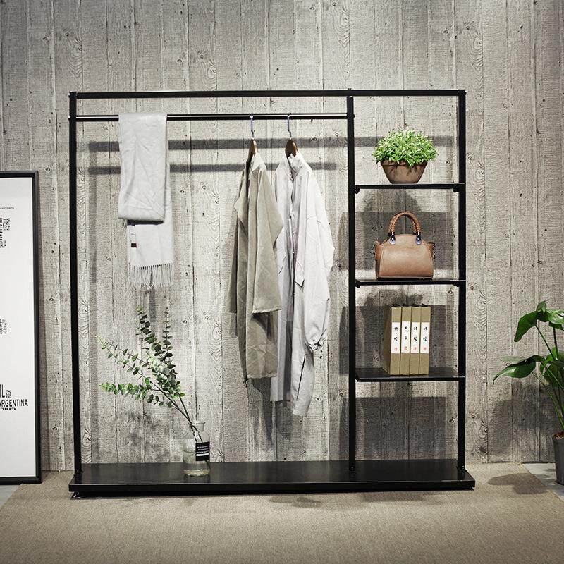 服装店展示架落地式组合现代简约挂衣架中岛陈列架铁艺服装架