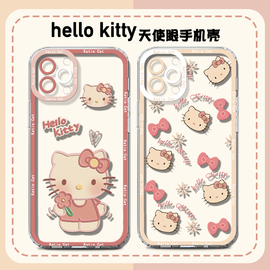 hellokitty适用vivoiqoo凯蒂猫z7卡通z8iqoo12neo5爱酷neo7neo5sneo9iqooneoz5z611z3天使眼手机壳