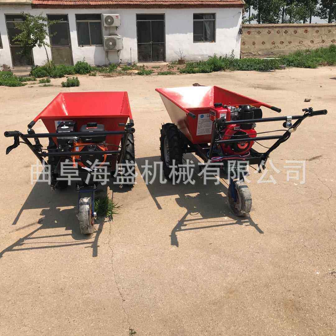 柴柴油手推山HS-TC窄路段运输油推车地车爬坡能力强柴油翻斗小推