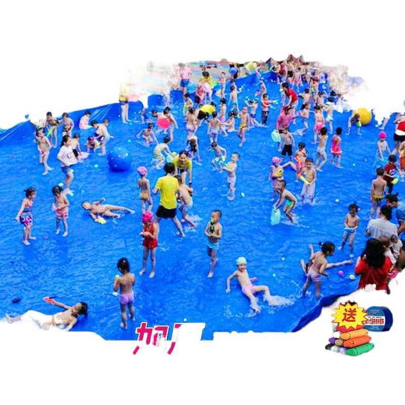 幼儿园水上活动篷布户外加厚泳池防水布室外水上乐园玩水布雨棚布