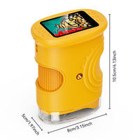 New children's microscope outdoor exploration handheld portable bacterial science education toy electronic magnifying glass thumbnail 4