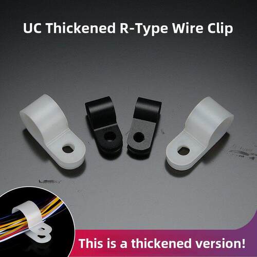 Uc加厚r型线夹接线固定扣线卡线扣r型线卡Uc-0 1 2 3 4 6