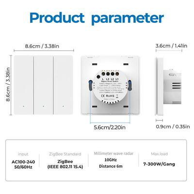 Zigbee墙壁开关单火开关磁保持免外接电容支持homeassistant