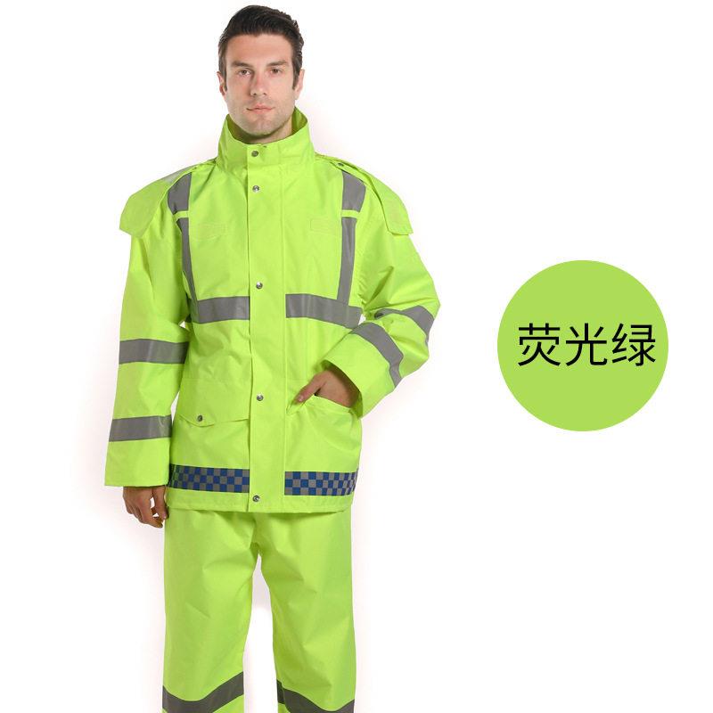长款全身防水女分体电动车外卖骑行反光防暴雨雨披雨衣雨裤套装