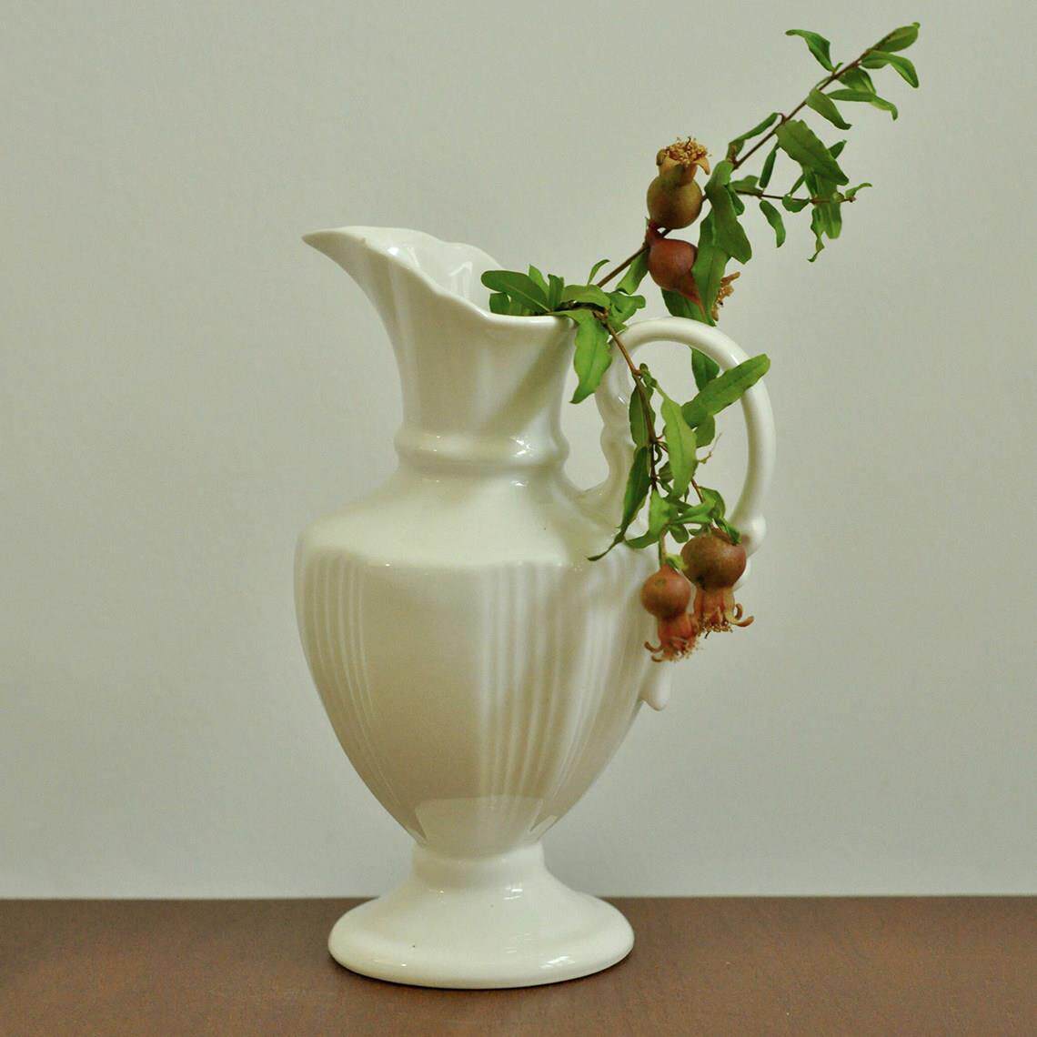 浮雕北欧玻璃陶瓷花瓶摆件客厅家居插花干花装饰品ins风水培花器