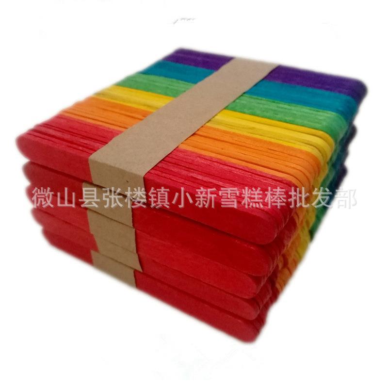 厂家直销彩色雪糕棒93*10*2mm冰棍棒冰棒棍手工模型制作材料