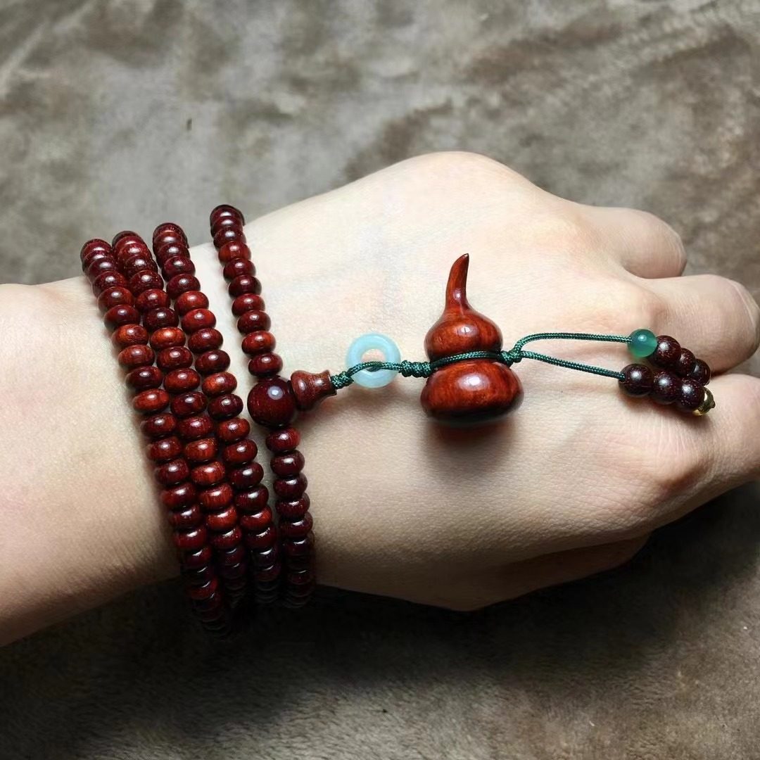 【福禄】小叶紫檀算盘珠3/5佛珠文玩手串念珠手链项链送礼收藏,饰品/流行首饰/时尚饰品新,小众木作,淘宝优惠券,粉丝福利购,淘宝优惠卷