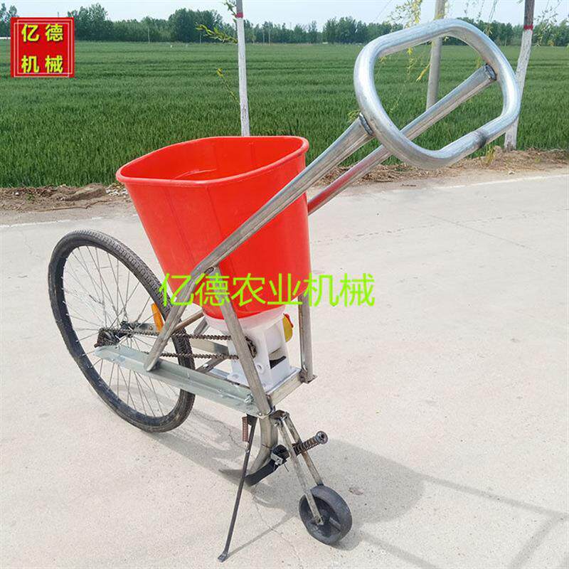 手推式施肥机大轮施肥播种一体机玉米大豆追肥机