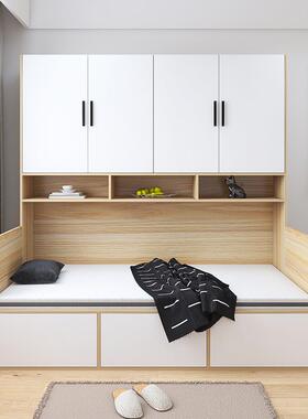 W衣屉柜床一体靠墙榻榻米书柜多无品牌/功能带抽小型儿童7户床柜
