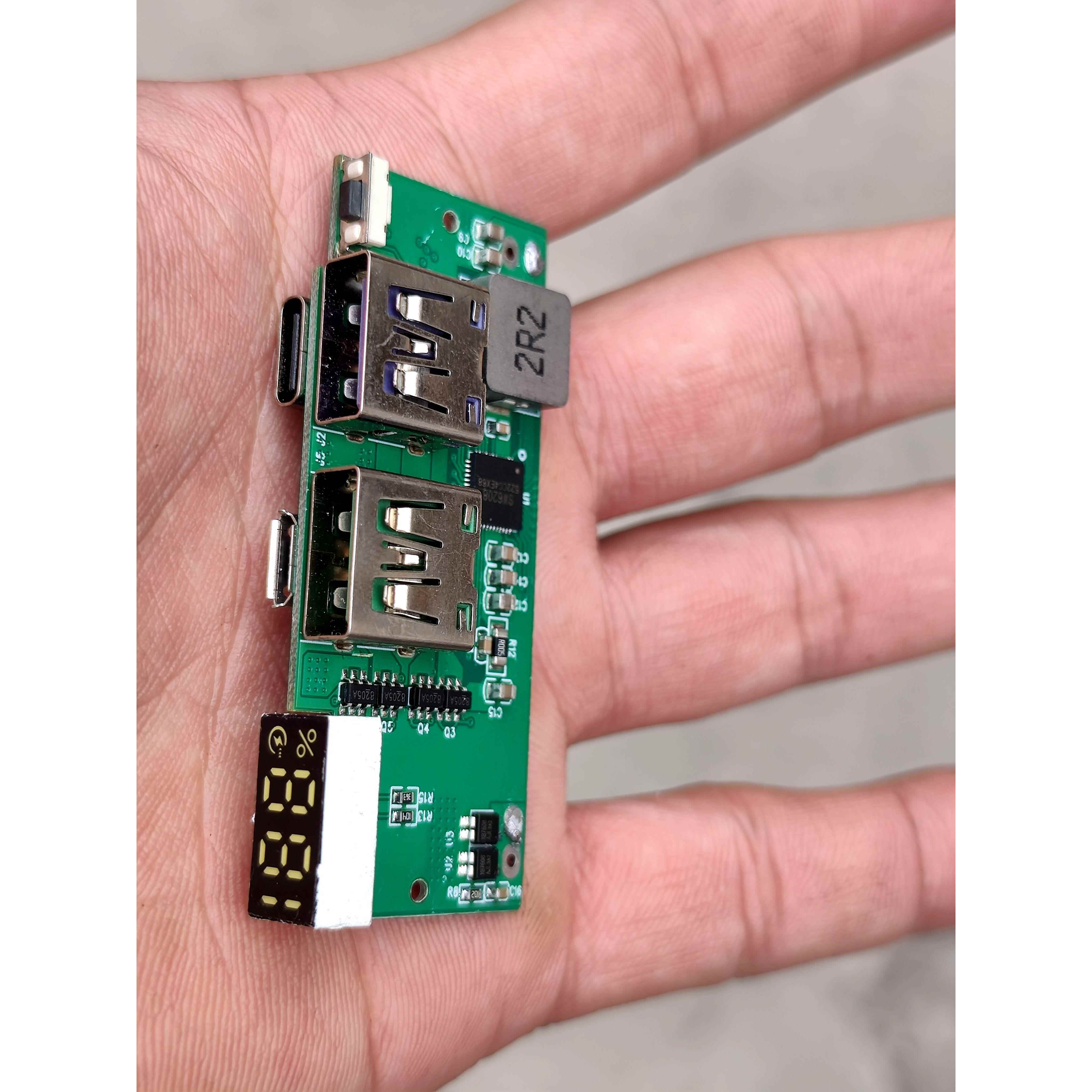 库存新的SW6208移动电源主板3.7V锂电池升压板5V 快充充电宝模块