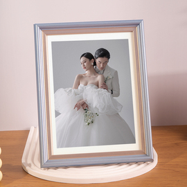 相框摆台高级感洗照片，做成相框定制婚纱，合照水晶创意12寸六寸5寸