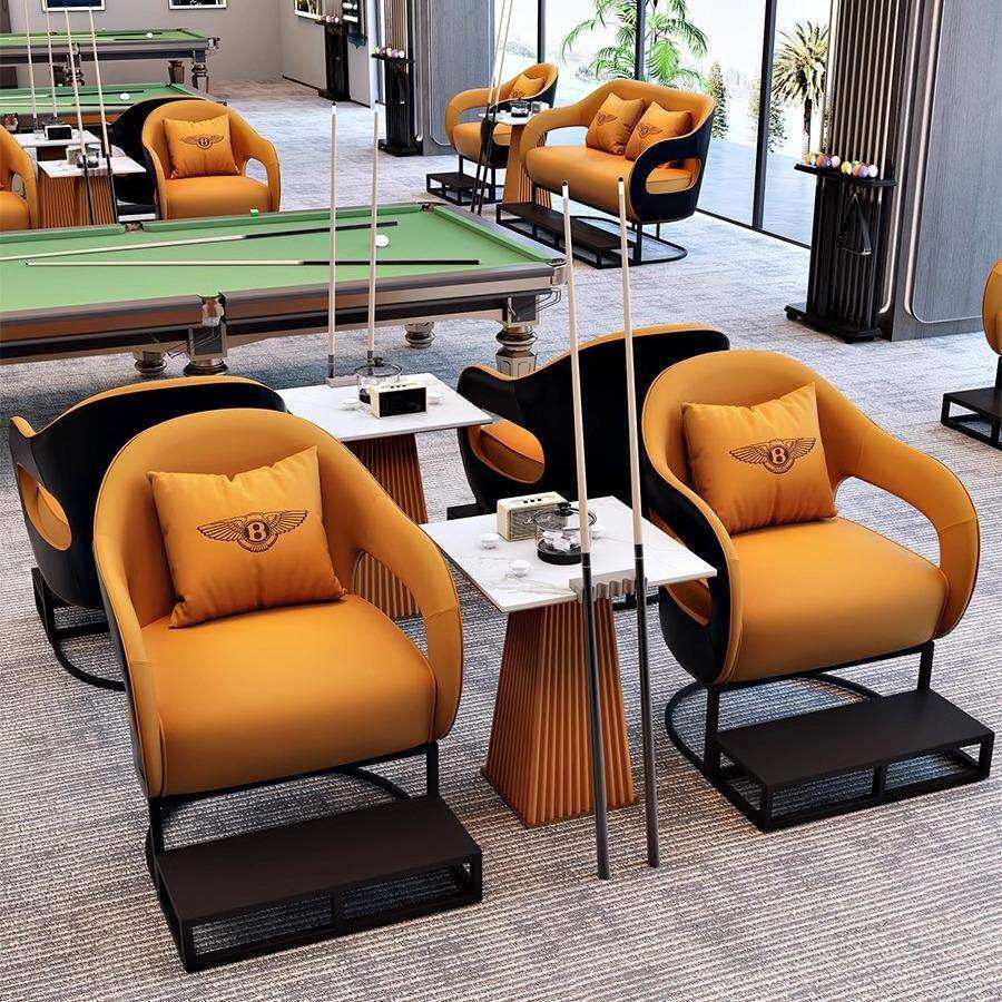 台球厅沙发座椅台球室观球椅比赛专用卡座看球新款高档休息区桌椅