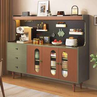 中古餐边柜茶水柜实木一体靠墙柜储物柜高柜家用客厅收纳柜置物柜