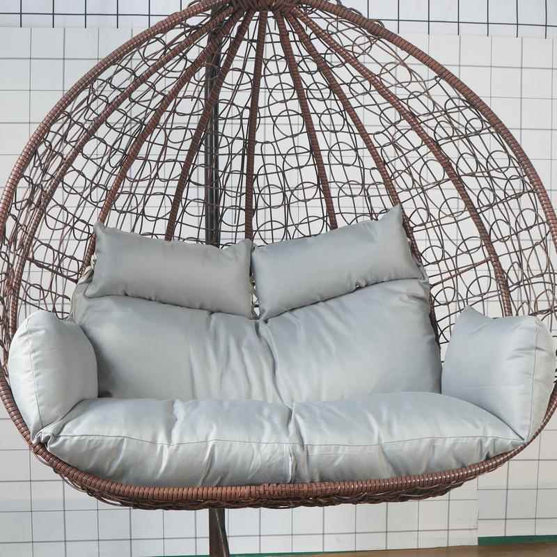 靠垫吊蓝鸟巢坐垫单人双人摇篮藤椅吊床换洗布套沙发吊椅摇篮坐垫