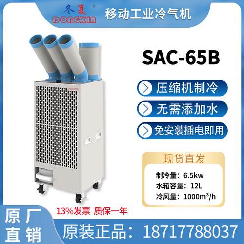 冬夏大型冷气机岗位移动空调SAC-65B商用制冷机工厂网吧健身房