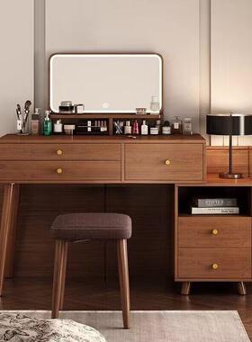 梳妆台卧室约现代柜化简妆柜新一体20ZEG25款新中式感化妆斗桌镜