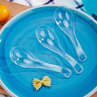 一次性商勺立子塑料独包装HMG外卖汤勺用汤加厚打包饭勺甜品小匙